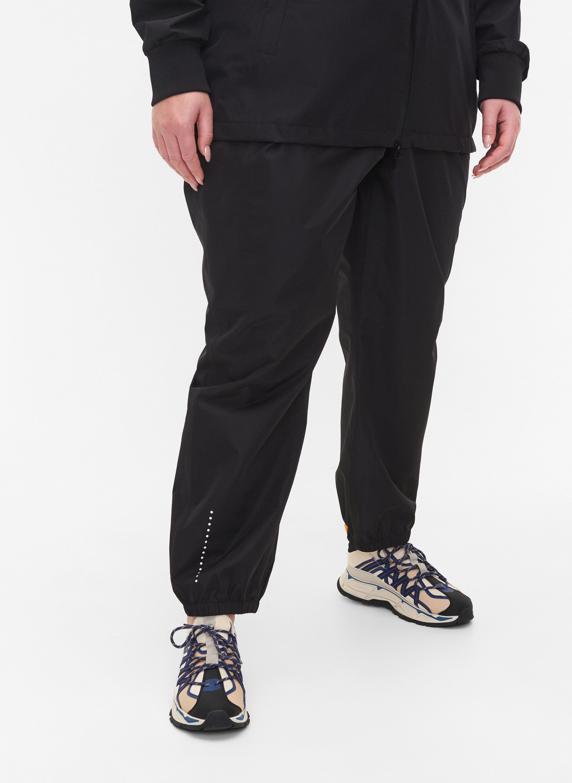 Zizzifashion Rain trousers with reflectors, Black, Model image number 3