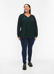 FLASH - Long sleeve blouse with structure, Scarab, Model image number 2