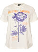 Cotton T-shirt with print, White, Packshot image number 0