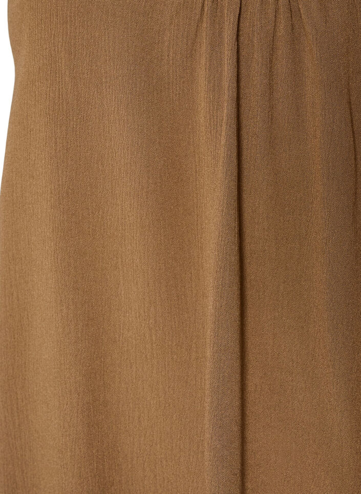 Strap top in viscose, Brown, Packshot image number 2