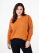 Knitted blouse with lace pattern, Marmelade Mel., Model image number 0