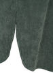 Long corduroy shirt dress with buttons, Dark Forest, Packshot image number 3