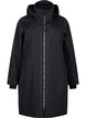 Functional parka coat with reflective detailing, Black, Packshot image number 0