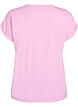Short-sleeved cotton blend t-shirt, Pink, Packshot image number 1