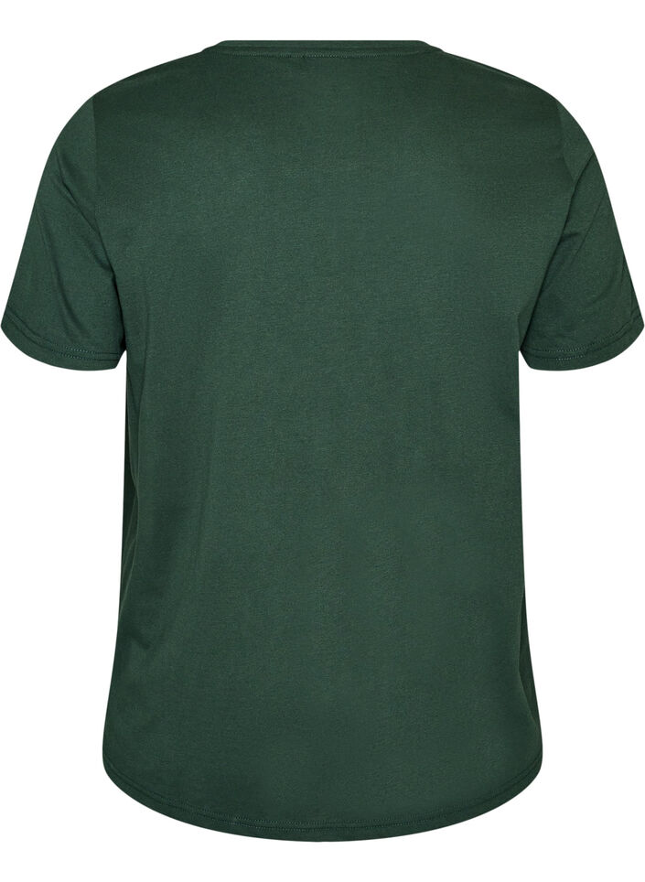T-shirt with motif, Green, Packshot image number 1