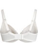 Padded lace bra with mesh details, White, Packshot image number 1