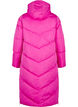 Long puffer coat with hood and pockets, Pink, Packshot image number 1