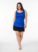 Top with lace trim, Blue, Model image number 1