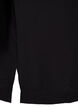 Long viscose shirt with short sleeves, Black, Packshot image number 3