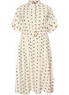 Midi shirt dress in dotted viscose, Vanilla, Packshot image number 0