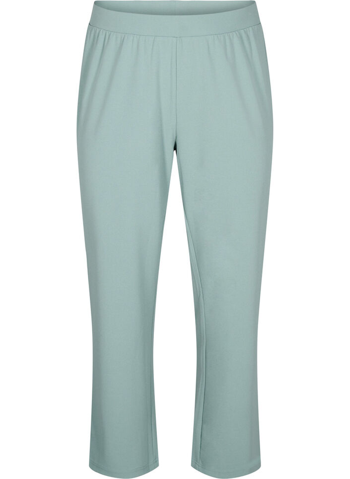 Straight fit trousers, Green, Packshot image number 0