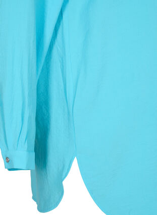 Long shirt in viscose blend, Bachelor Button, Packshot image number 3