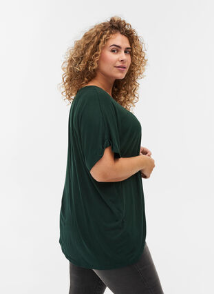 Short-sleeved T-shirt of viscose blend, Scarab, Model image number 1