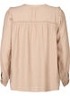 Shirt blouse with ruffles and pleats, Stucco, Packshot image number 1