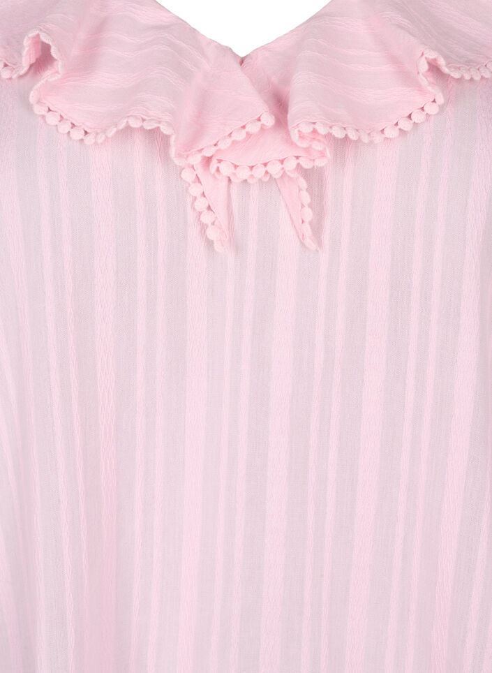 Blouse with 3/4 sleeves and lace, Almond Blossom, Packshot image number 2