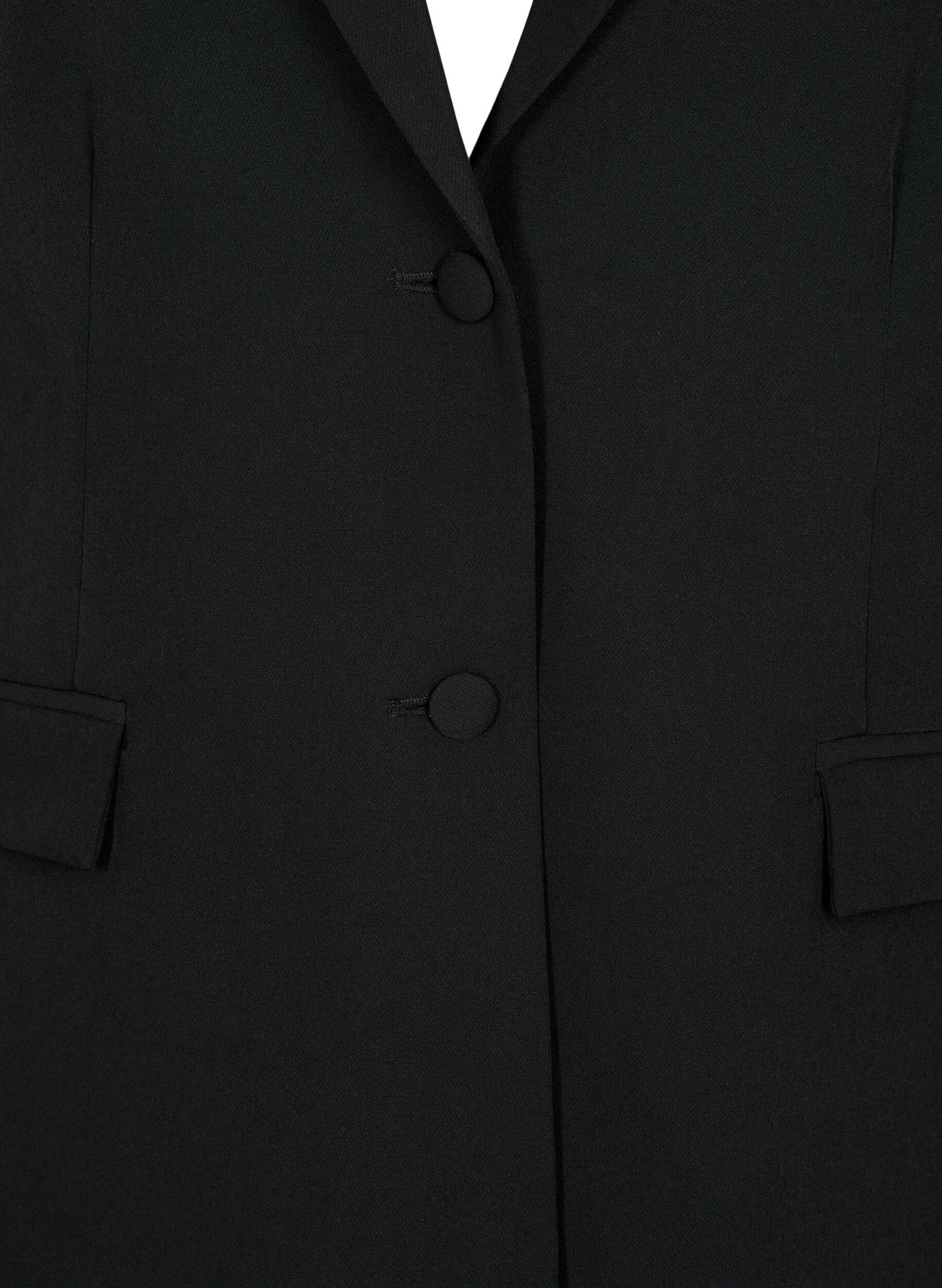 ZizzifashionClassic blazer with button closure, Black, Packshot image number 2