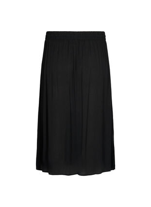 Viscose midi skirt, Black , Packshot image number 1
