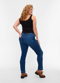 Maternity Emily jeans, Blue denim, Model