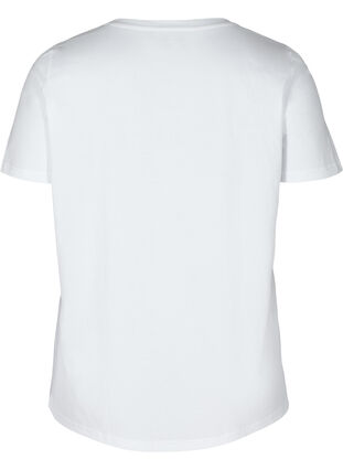 T-shirt with print, Br White BREATHE, Packshot image number 1