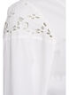 Blouse with V-neck and broderie anglaise details, White, Packshot image number 3