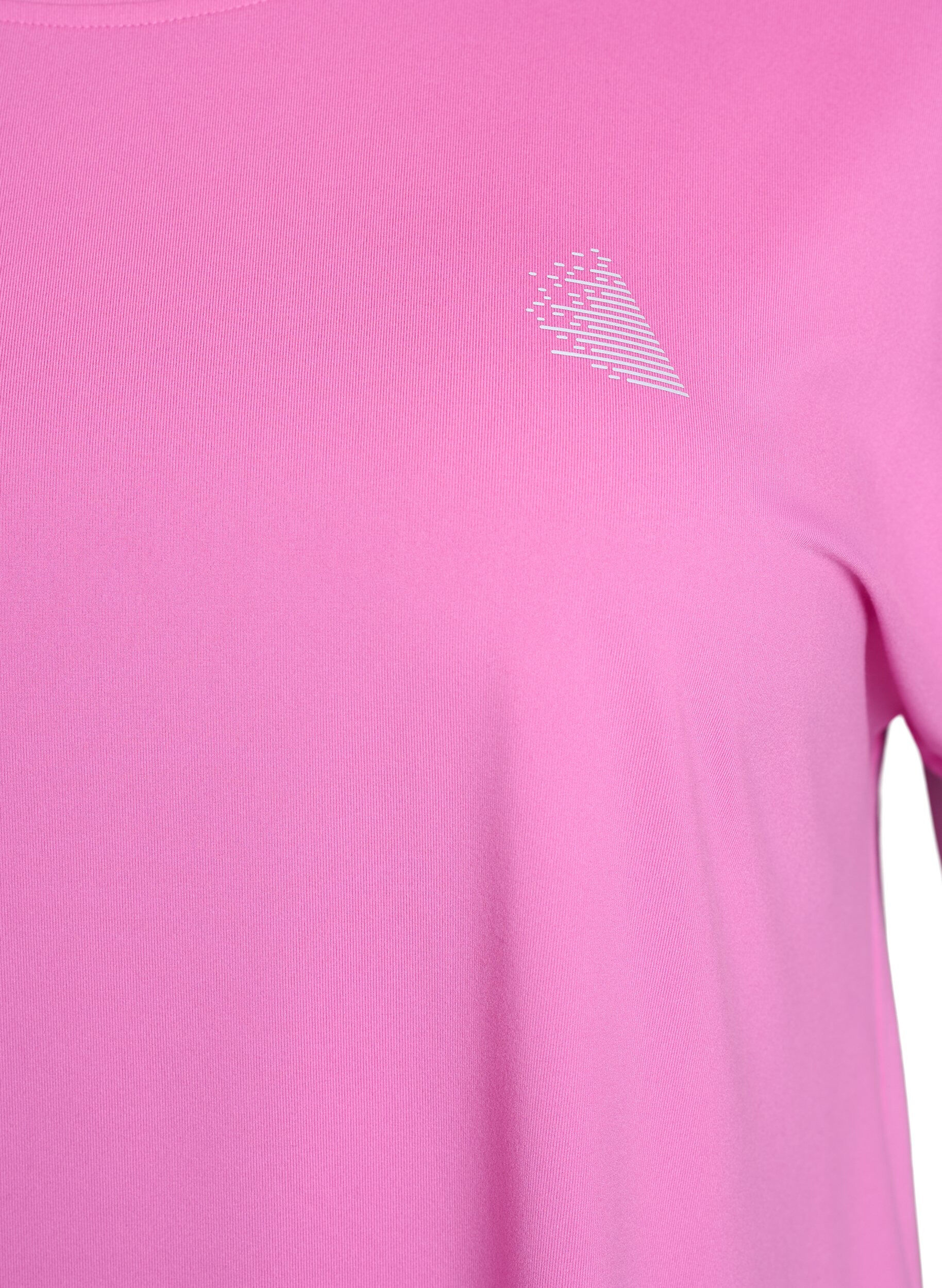 Zizzifashion Solid-coloured workout T-shirt, Pink, Packshot image number 2