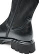 Long boot with rib panels, Black, Packshot image number 5