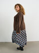 Loose knitted blouse with alpaca and wool, Brown, Model image number 2