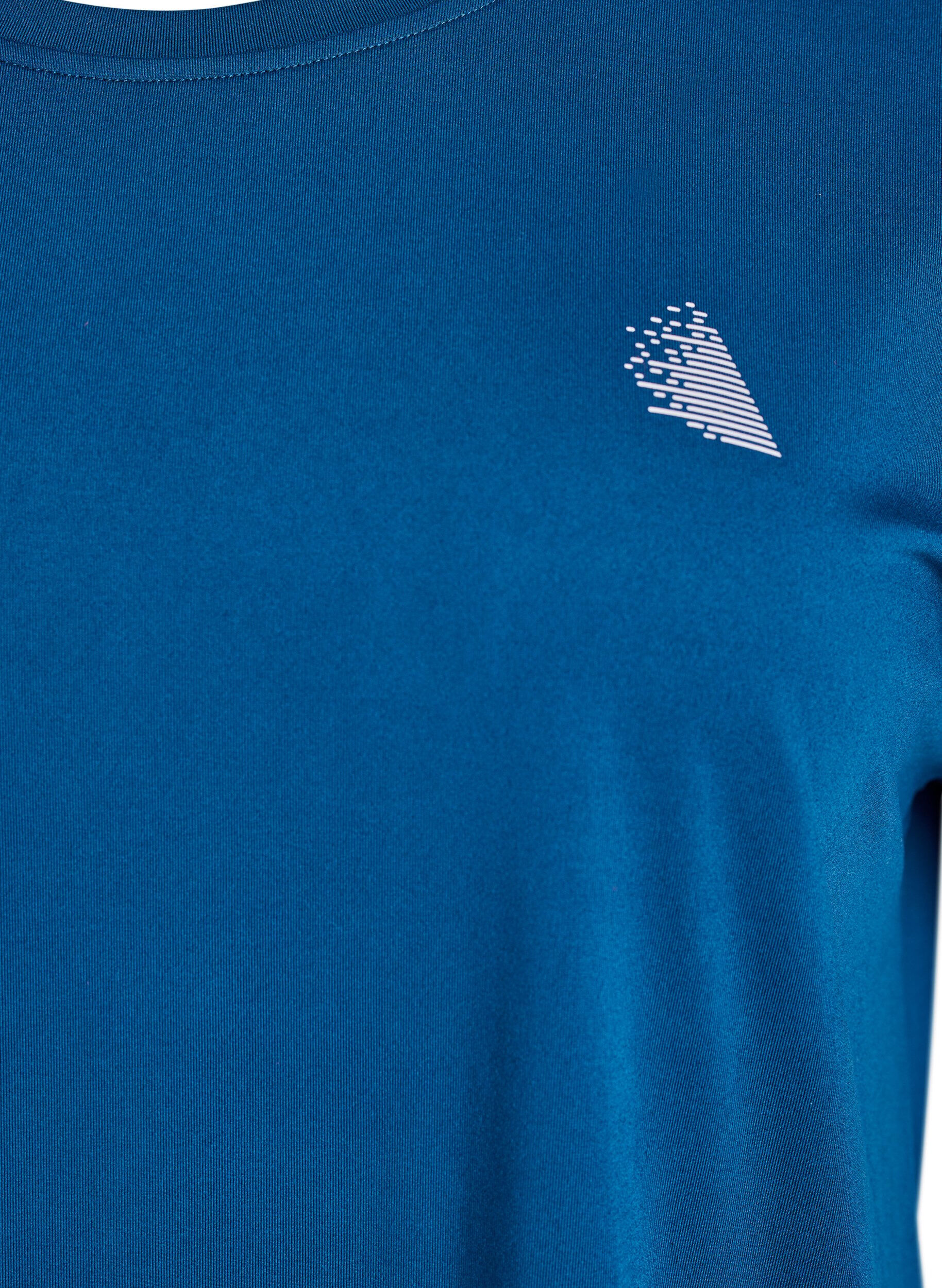 Zizzifashion Solid-coloured training T-shirt, Blue, Packshot image number 2