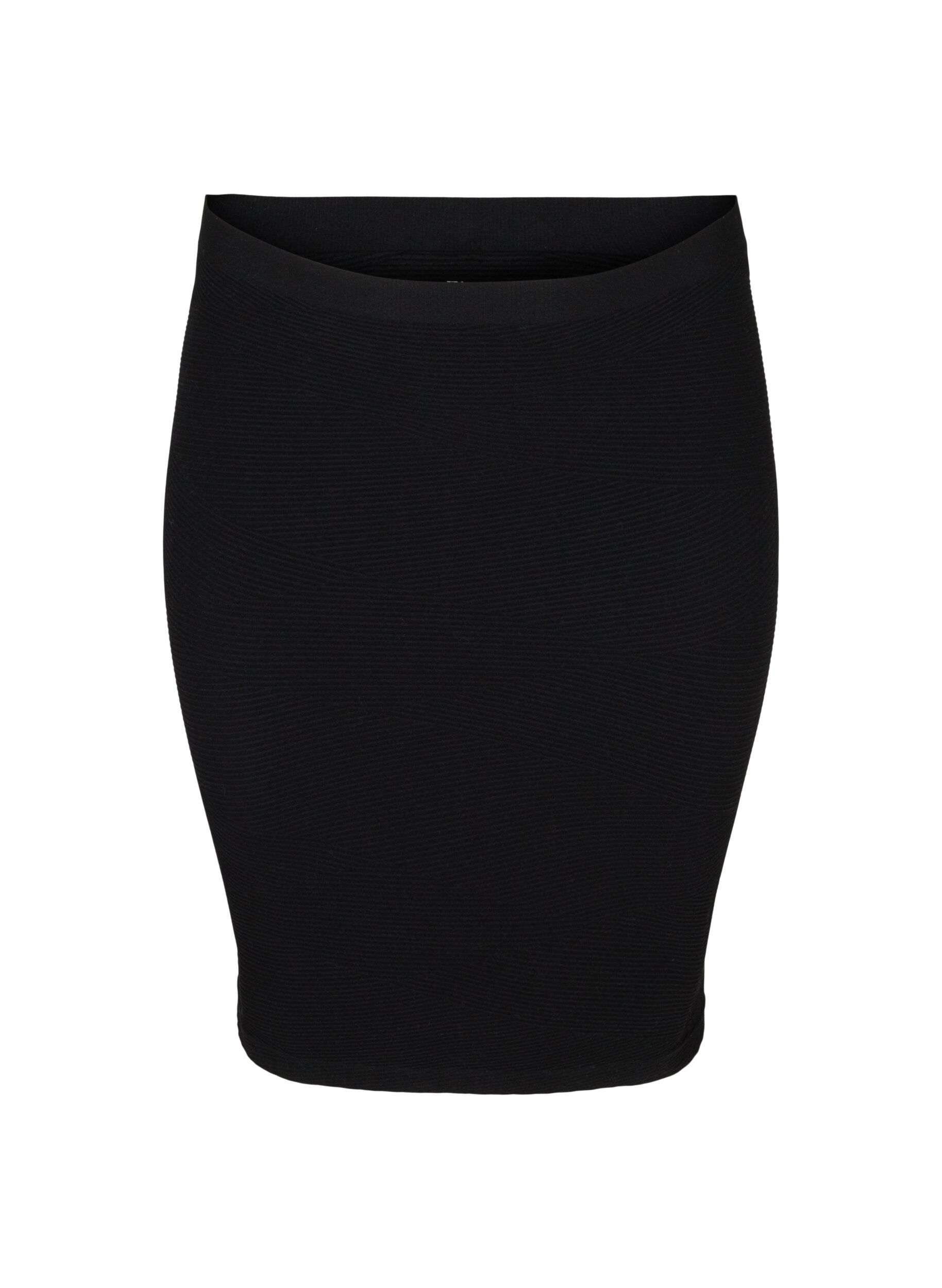 Zizzifashion Close-fitting seamless skirt, Black, Packshot image number 0