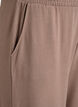 High-waisted straight fit jersey trousers, Brown, Packshot image number 2