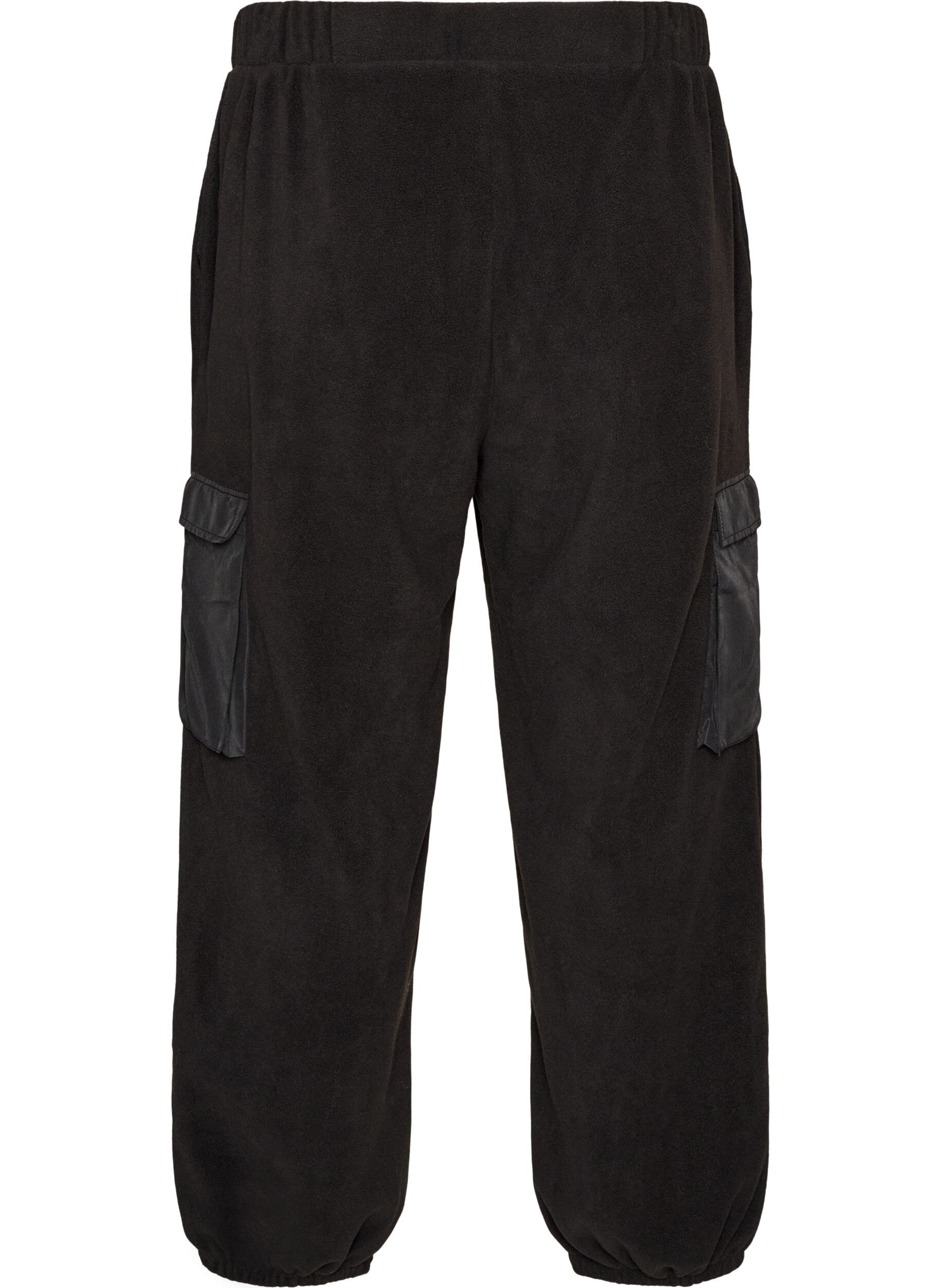 ZizzifashionFleece joggers with cargo pockets, Black, Packshot image number 1
