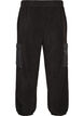 Fleece joggers with cargo pockets, Black, Packshot image number 1
