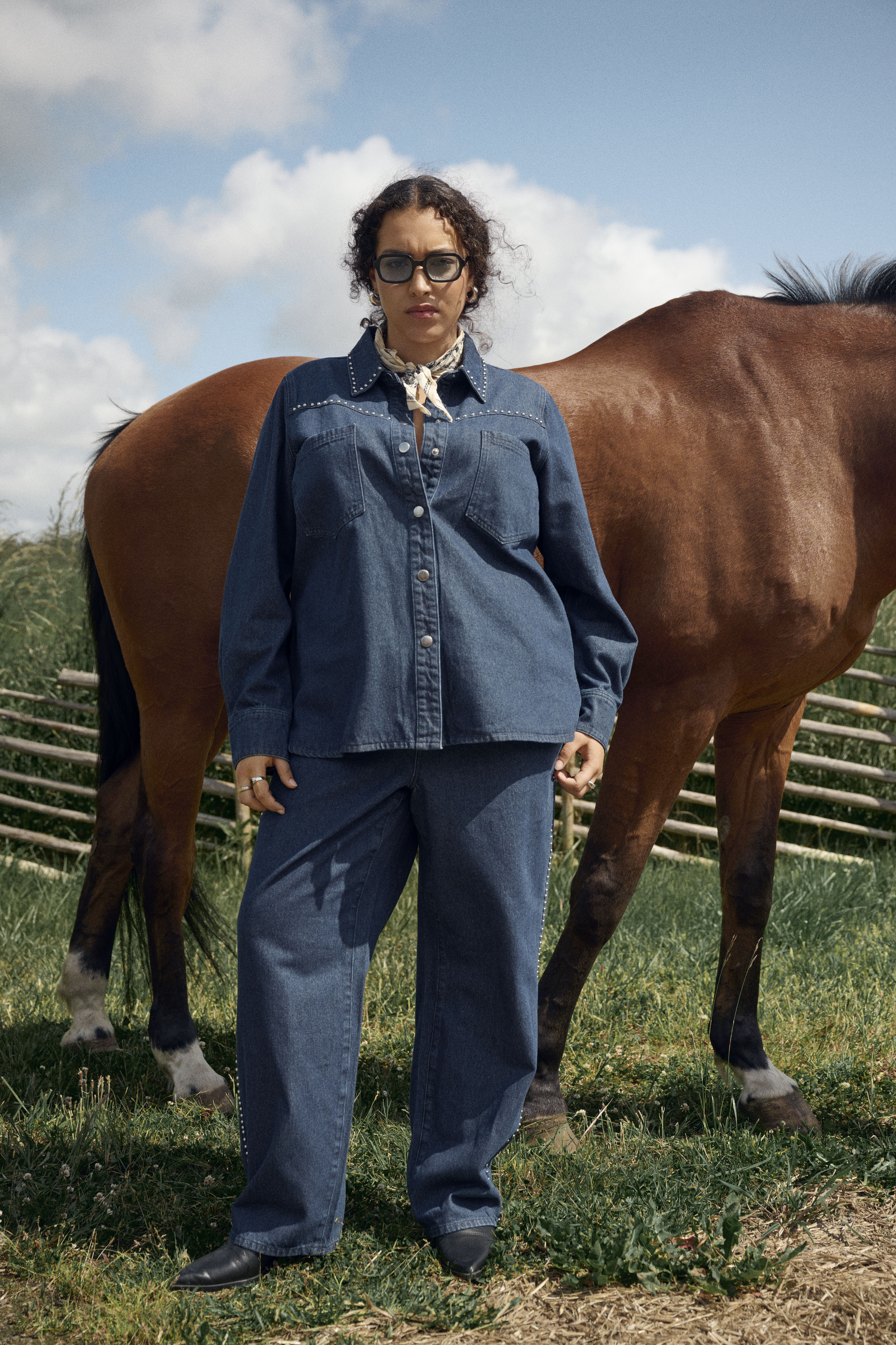 Zizzifashion Matching denim set, , Model