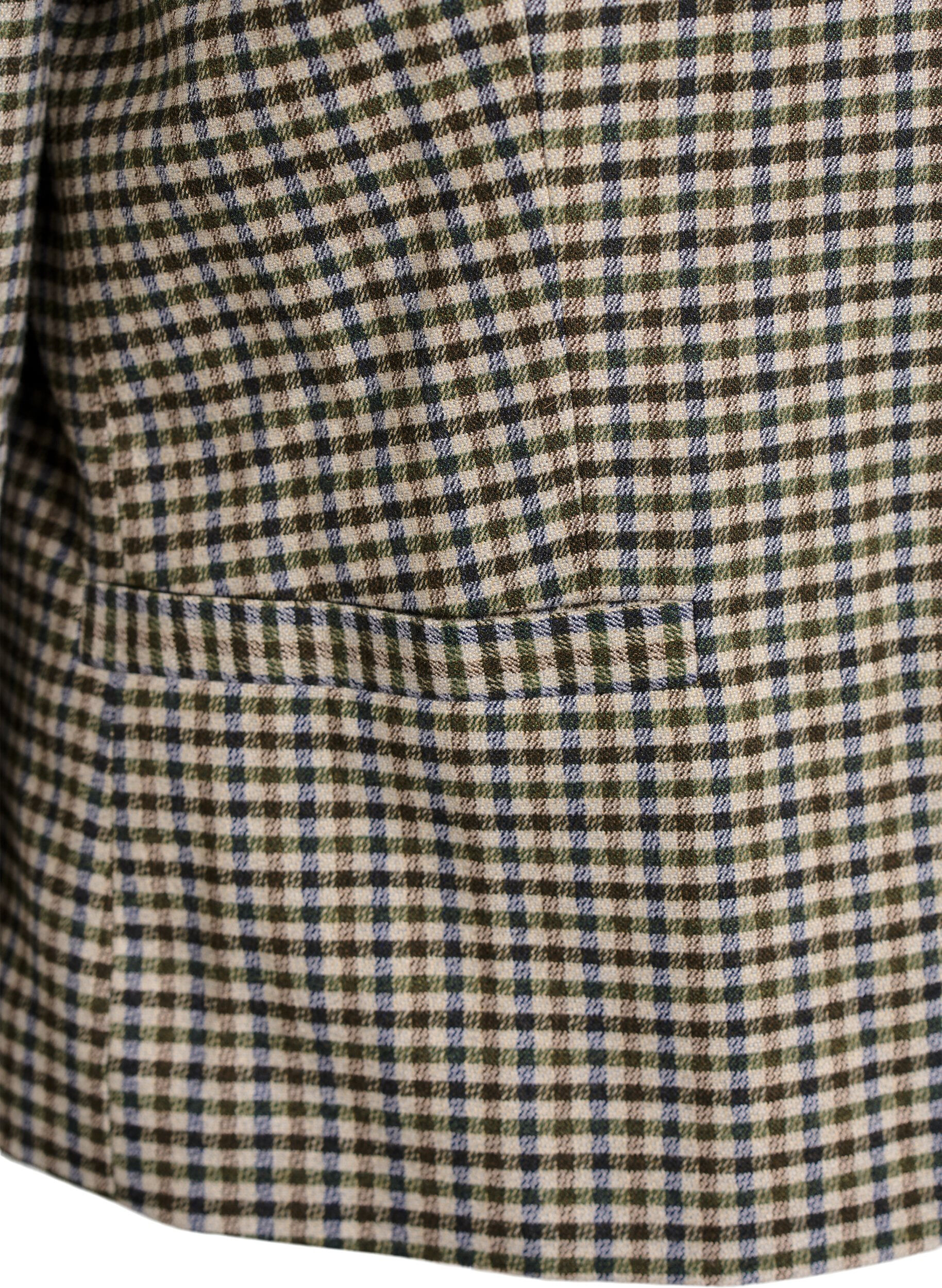 Zizzifashion Short jacket with gold-coloured buttons, Brown, Packshot image number 3