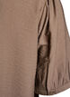 Viscose blouse with 1/2 sleeves, Brown, Packshot image number 3
