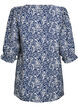 Tunic with 3/4 sleeves and a V-neck, Blue, Packshot image number 1
