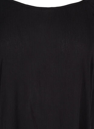 Off-shoulder tunic in viscose, Black, Packshot image number 2