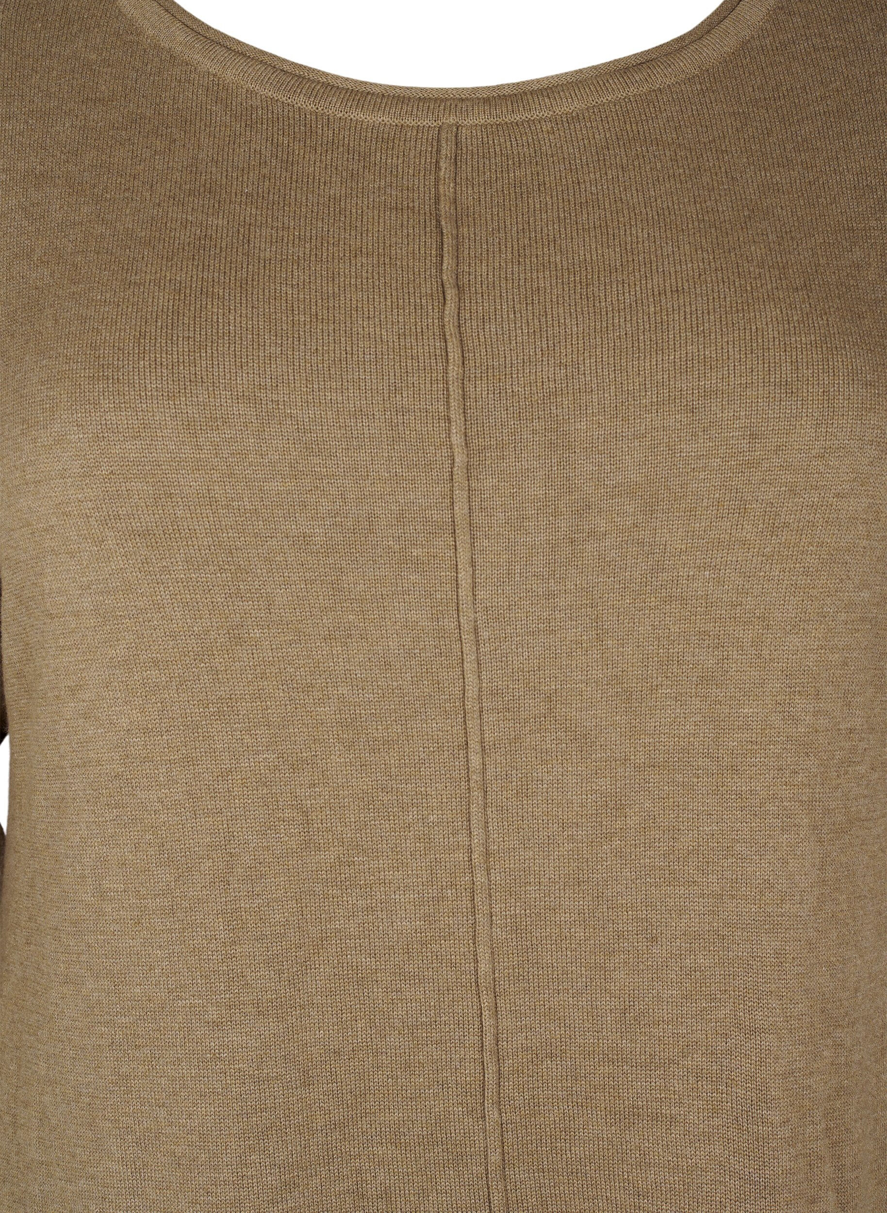 Zizzifashion Knitted dress in cotton-viscose blend, Green, Packshot image number 2