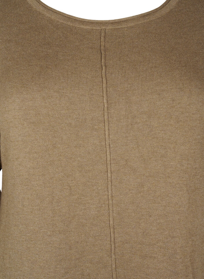 Knitted dress in cotton-viscose blend, Green, Packshot image number 2