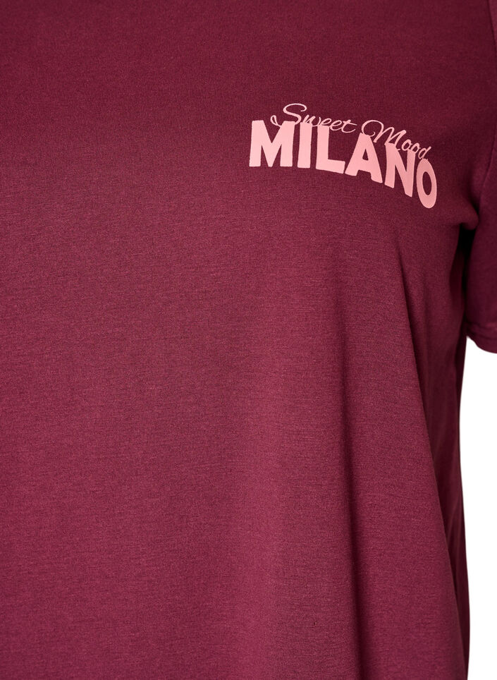 T-shirt with motif, Red, Packshot image number 2