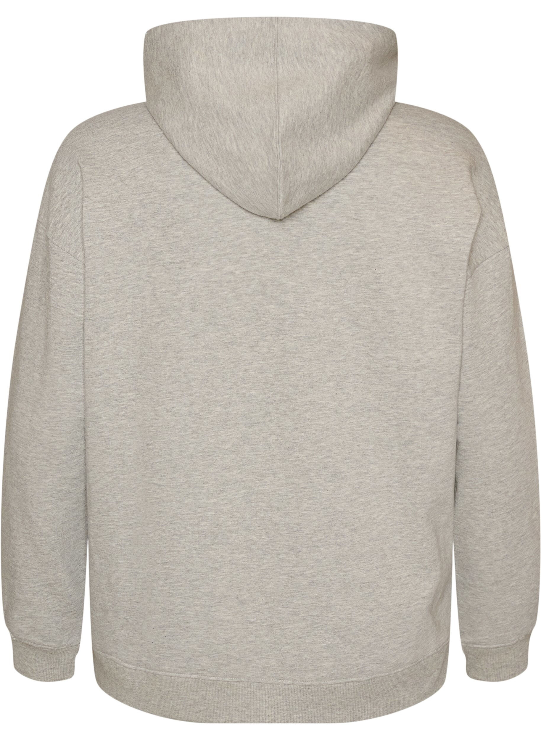ZizzifashionHoodie with embroidered motif, Grey, Packshot image number 1
