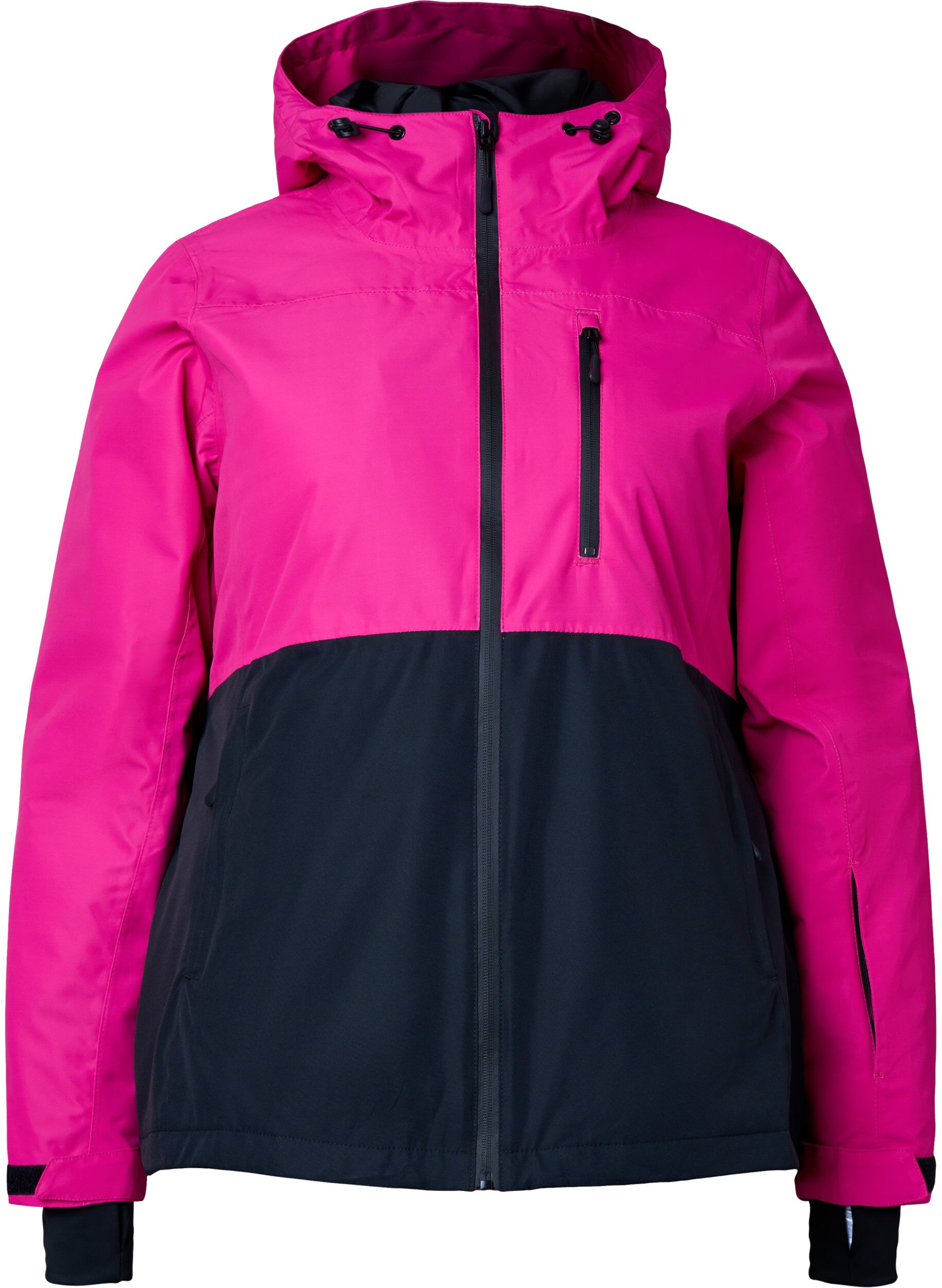 Zizzifashion Two-tone ski jacket with hood, Fuchsia Purple Comb, Packshot image number 0