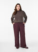 Wide-leg trousers with a high waist, Dark Bordeaux, Model image number 0