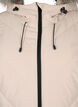 Long winter coat with hook fastenings and a faux fur collar, Beige, Packshot image number 2