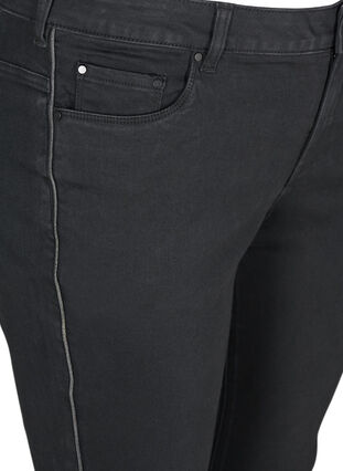 Sanna jeans with lurex details, Black, Packshot image number 2