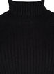 Long knit dress with turtleneck, Black, Packshot image number 2