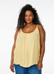 Strap top in viscose, Yellow, Model image number 0