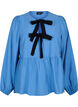 Viscose blouse with bows and long sleeves, Riverside Black Bow, Packshot image number 0