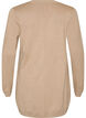 Long knitted cardigan in a viscose blend, Beige, Packshot image number 1