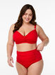 Bikini bottoms with high waist, Red, Model image number 0